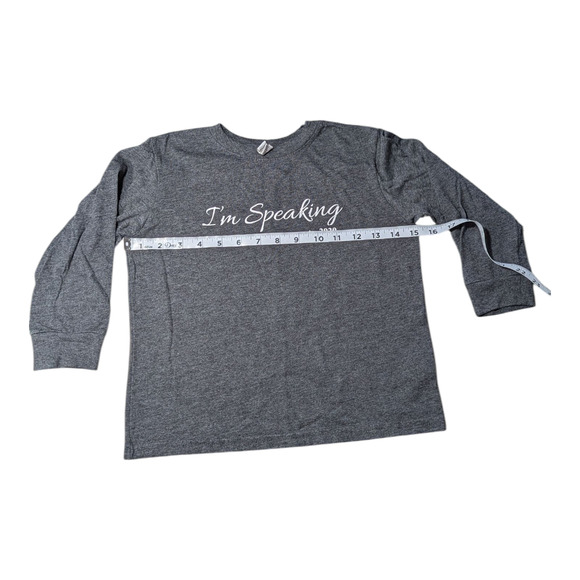 Rabbit Skins- Girls Long Sl Shirt "I'm Speaking" Kamala Harris, 2020 - Size 5-6 - Picture 3 of 7